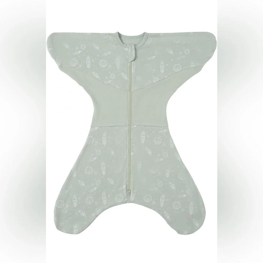 Green Starfish Design Baby Swaddle Sack